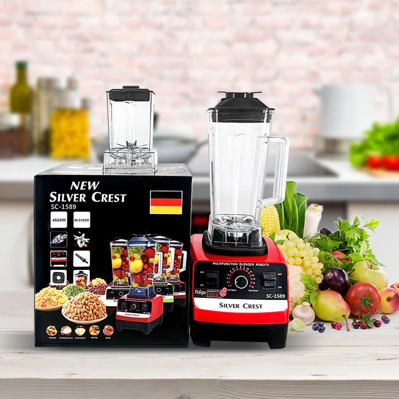 Silver Crest SC-1589 2 in 1 High Power Blender 4500W – Multi-Function Grinder & Smoothie Maker