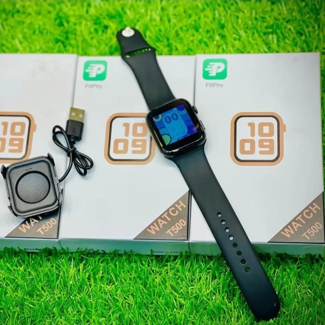 T500 Bluetooth Smart Watch Heart rate monitor Sports fitness tracking for Men and Women (Random Color)